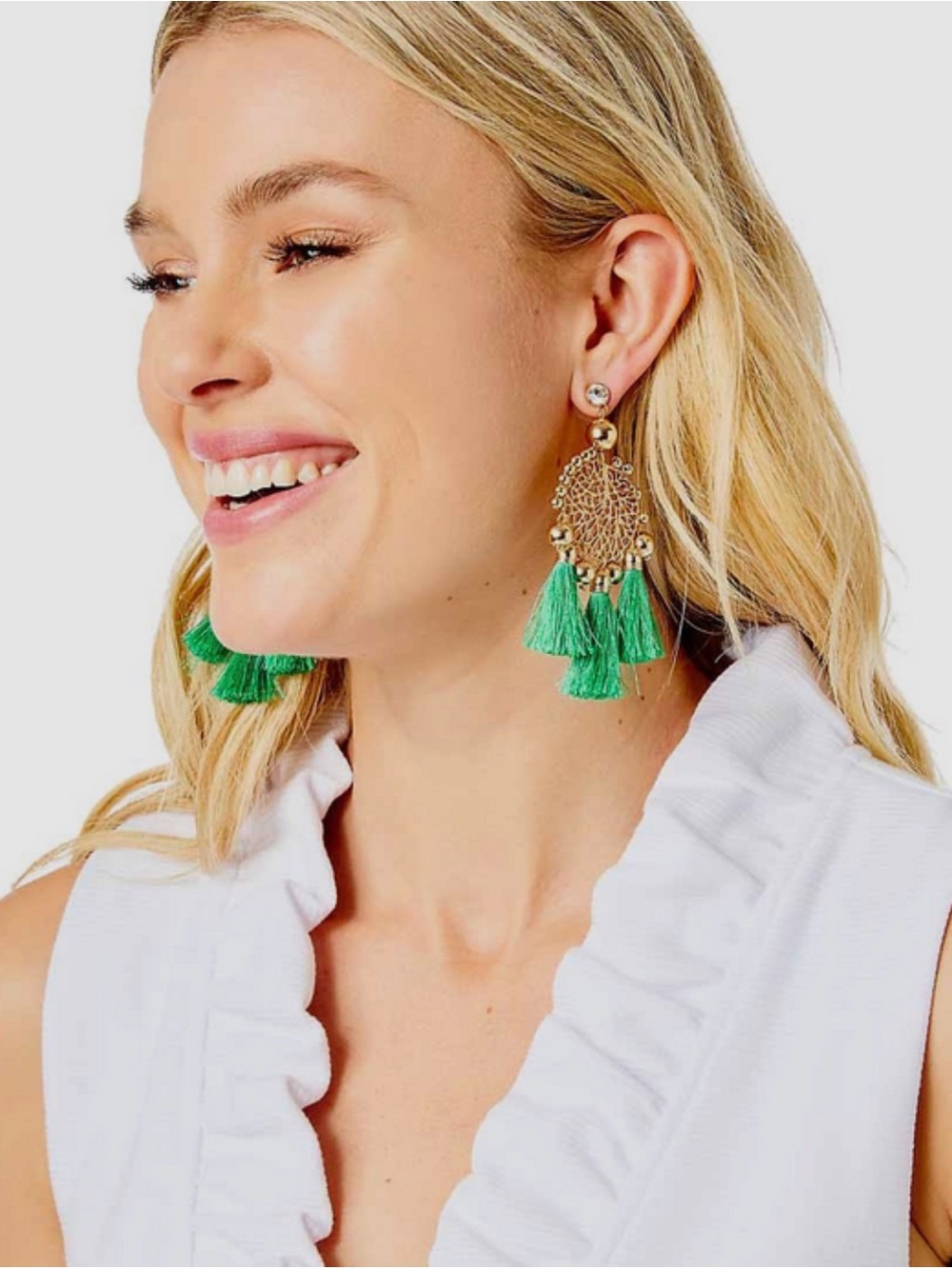 Lilly Pulitzer Sea Dreamer Earrings Cabana Green